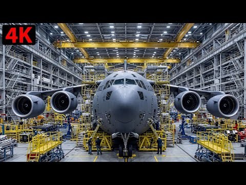Inside a manufacturing plant: from iron ore to a complete giant transport plane (The entire process)
