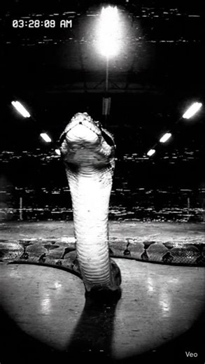 CCTV Camera Caught a GIANT Python at 3:28 AM 😱#CCTVFootage #GiantPython #BigSnake #SurrealAnimals