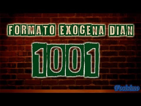 Como diligenciar formato 1001 información exógena DIAN [TUTORIAL]