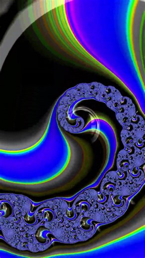 #fractal #animationart #shortart Mandelbrot Turbo‑Twist: Enter the Blue Singularity