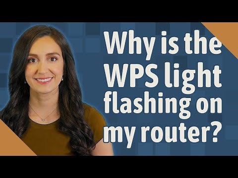 Why is the WPS light flashing on my router?