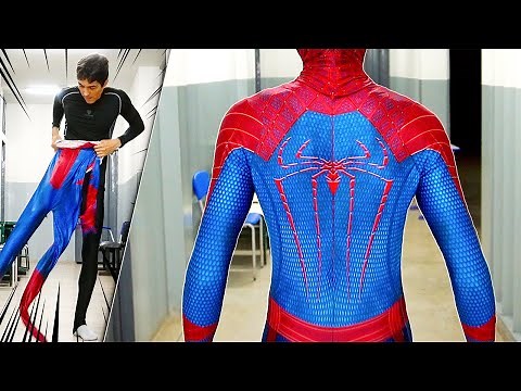 THE AMAZING SPIDER-MAN COSTUME In Real Life (Suit Up Cosplay)