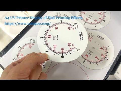 A4 UV Printer Display of Dial Printing Effects