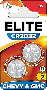 Key Fob Battery Replacement for Chevy GMC (Silverado Equinox Malibu Sierra Traverse Cruze Impala Tahoe Terrain Acadia Yukon Colorado Camaro Suburban Trax Blazer Sonic) - Retail Pack