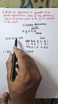 Find First Address from CIDR Notation | Classless Addressing Made Easy 🔥 #shorts #networking