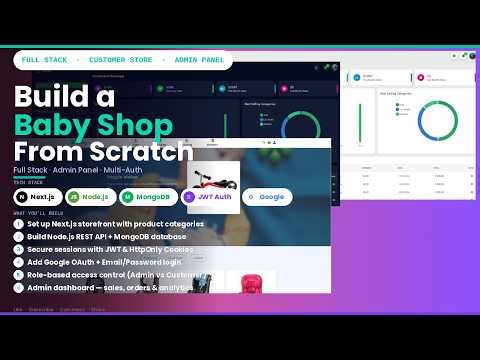 Build a Full Stack Baby Shop App | Next.js, Node.js, MongoDB & Admin Panel part one