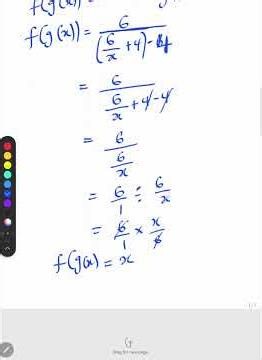 :🔄 Are these two functions really inverses? 🤔 Watch as I prove it step by step in under 2 minutes!