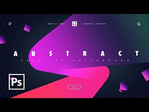 How to Create Abstract Modern Gradient Background in Photoshop | Tutorial