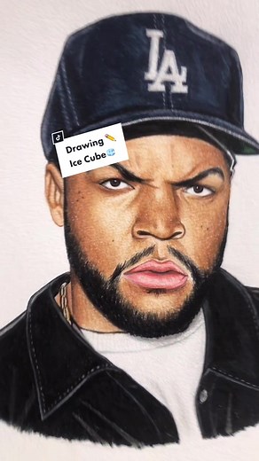 Drawing Ice Cube Rapper - Nathan's Art