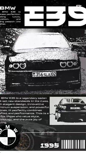 Pure & Powerful: E39 M5 - The Legendary V8 Saloon #e39m5 #bmwm5e39 #e39touring