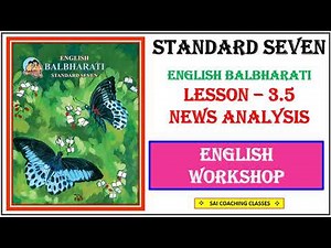 3.5 News analysis Question answer class 7th English Balbharati