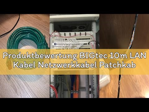 Produktbewertung BIGtec 10m LAN Kabel Netzwerkkabel Patchkabel Ethernet 2 x RJ45 Stecker High Speed
