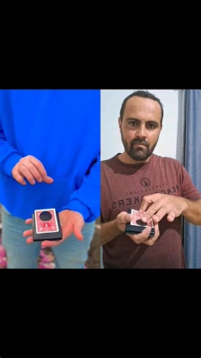 O buraco se move sozinho pela carta 😱Nada de cortes. Nada de truques digitais ! #funnyanimation