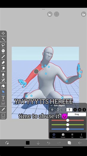 THE NEW IBIS 3D MODEL IS HERE #art #digitalart #ibispaintx #artist #funny #tutorial