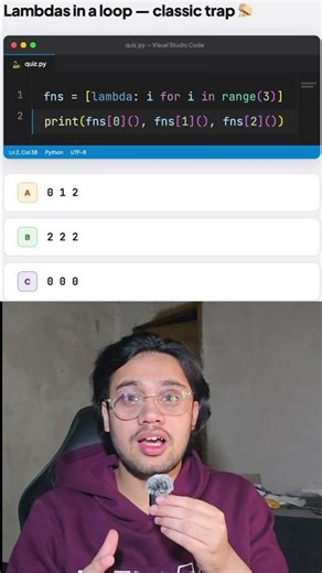 Lambdas Question || Python Simplified