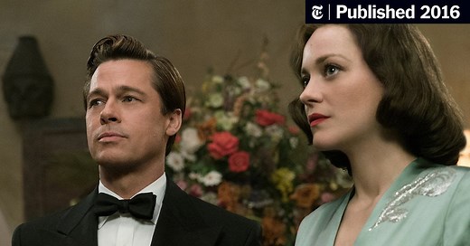 Review: ‘Allied,’ With Brad Pitt and Marion Cotillard, Uncorks a Favorite Vintage
