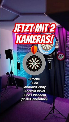 Das neue Dartsmind Update bietet nun Dual Kamera Auto-Scoring! 🎯🤳🏻