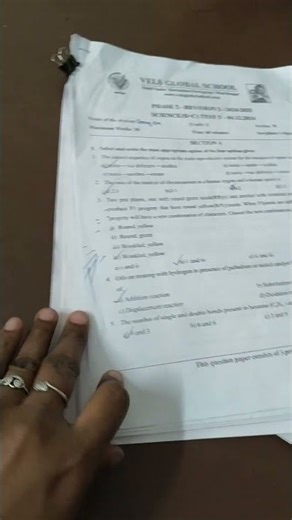 10th cbse science question paper