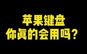 苹果键盘使用技巧大全，原生输入法yyds！