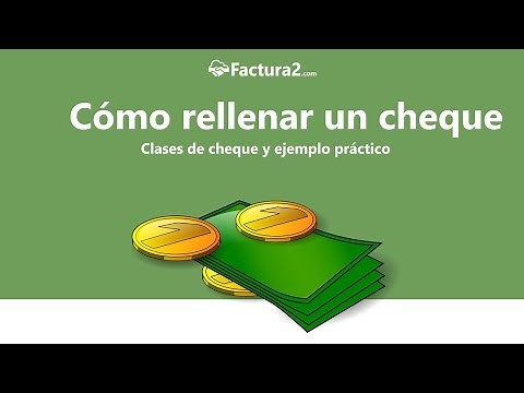Cómo rellenar un cheque