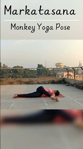 Markatasana | Spinal Twist | Monkey Yoga Pose #yoga