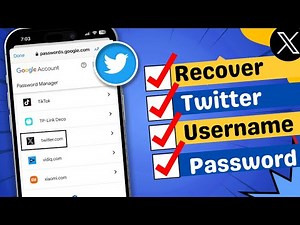 How to find/recover Twitter username and password on iPhone | Recover twitter