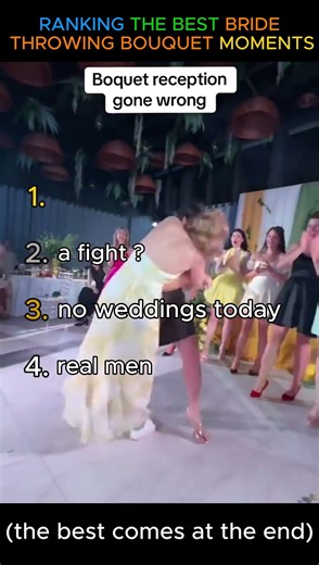 Ranking The Best Bride Throwing Bouquet Moments
