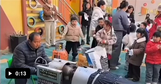 Pushing a gas powered popcorn machine beyond its limits - Video