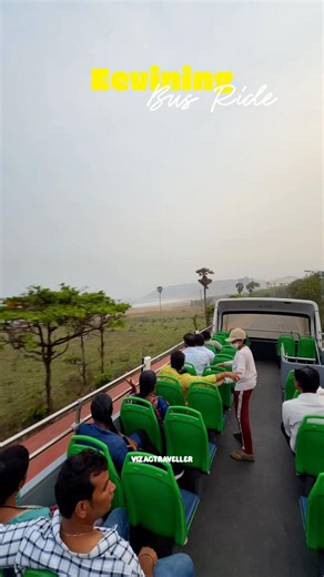 POV: Exploring Vizag From a Bus roof top 🚍🌊 | Visakhapatnam Shorts #Vizag