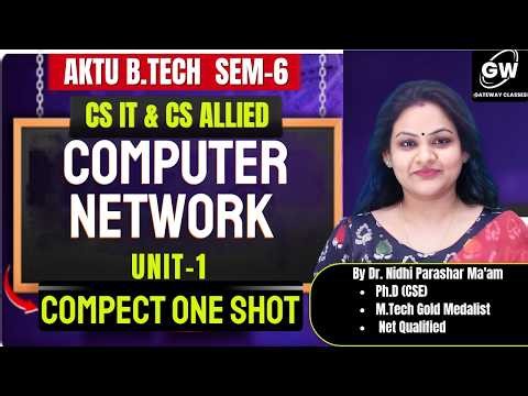 Computer Networks U-1 COMPACT ONE SHOT I By Dr. Nidhi Parashar Ma'am I Gateway Classes I AKTU