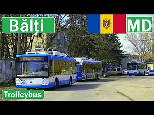 🇲🇩 BĂLȚI TROLLEYBUS | Troleibuz din Bălți 2024【4K】