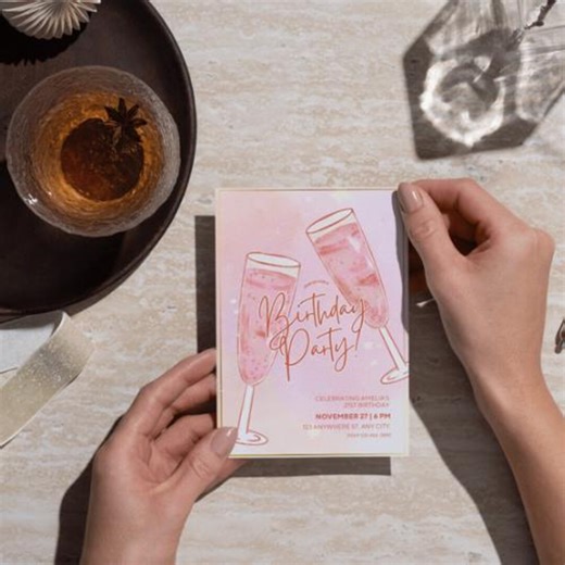 Editable Digital Birthday Invitation | Modern Party Template | Instant Download & Easy to Personalize! - Etsy