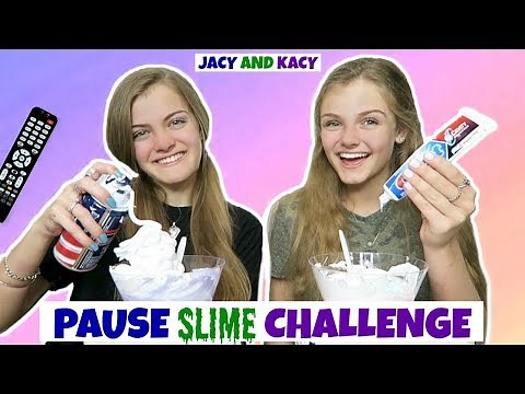 Pause Slime Challenge ~ Jacy and Kacy