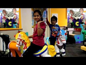 Chuck E Cheese Carousel Horse Amusement Ride Merry Go Round Songs Music Birthday Videos for Kids