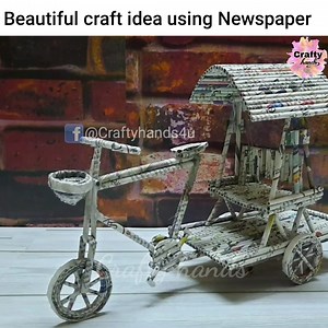 Best out of waste craft idea using newspapers | Crafty hands