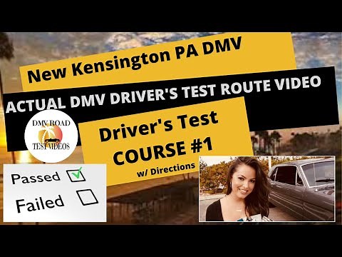 *ACTUAL DRIVER'S TEST COURSE* New Kensington PA DMV Route #1 Behind Wheel Driving DOT Pennsylvania