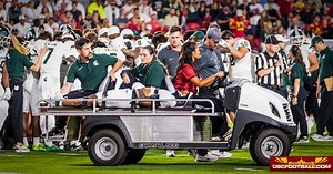 Injured Michigan State LB Wayne Matthews III flies back with team, posts 'I'll be back in no time'