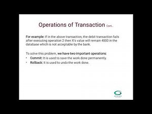 Transaction Processing in DBMS