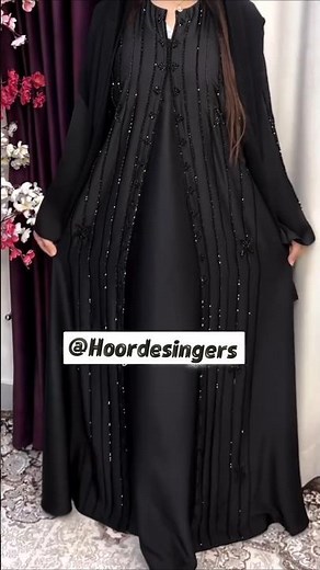 2025 Black Abaya collection & New Burkha Design #abaya #burkha #hoordesingers
