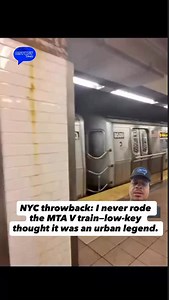 3.8K views · 27 reactions | NYC throwback: I never rode the MTA V...