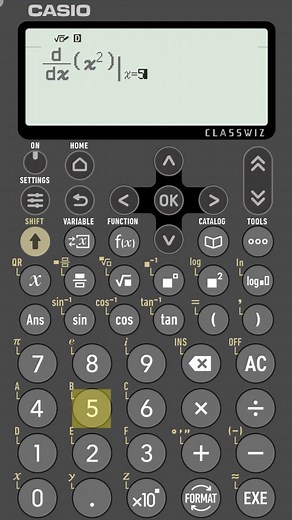 1.1K views | Derivative at a point with #casio #calculator fx991 CW | Math 4 Fun | Facebook