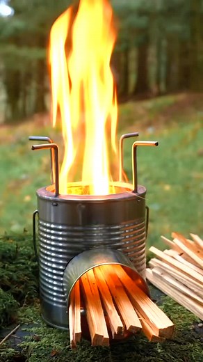outdoors survival tips on Instagram: "How To Make The Ultimate Rocket Stove From Tin Cans C: @lastbush_survival #OutdoorsSkills #SurvivalSkills #WildernessTraining #NatureLovers #CampingLife #HikingAdventures #Bushcraft #OutdoorEducation #Survivalist #NatureSkills #AdventureAwaits #WildlifePhotography #TrailBlazing #OutdoorAdventure #EcoFriendly #NatureExploration #Backpacking #OutdoorLiving #SkillBuilding #AdventureSkills #ExploreMore #GetOutside #NatureTherapy"