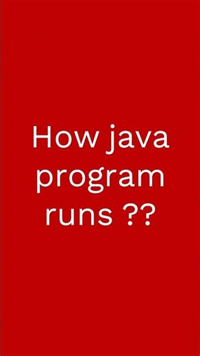 Do you know? how the java program runs?? 🤔🤔 #java #javaforbeginners