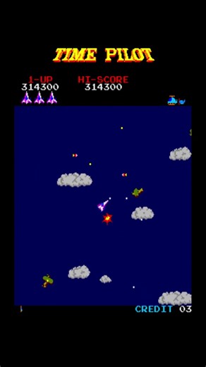 Time Pilot 11 - Classic Arcade Gameplay#shorts