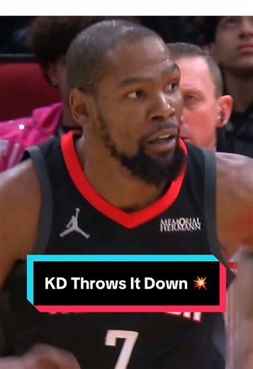 KD with the slam inside 💥 #NBA #basketball #KD #Rockets | rockets vs grizzlies