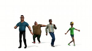 Men, Dancing, Dancers. Free Stock Video