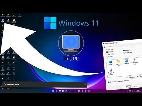 How To Get This Pc Icon In Windows 11 | How To Show Icon On Desktop in windows 11