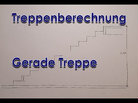 Calculations on a straight staircase