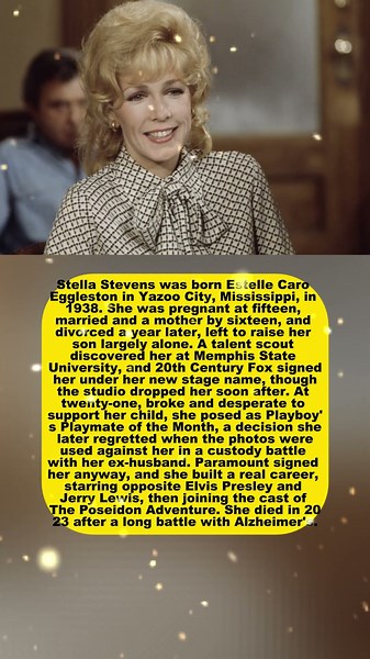 From Teen Mother to Co-Starring with Elvis: Stella Stevens’ Emotional Journey