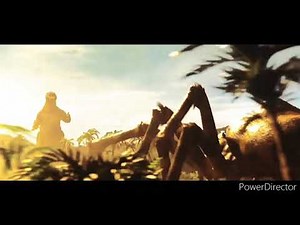 Godzilla Final Wars (2004) - Godzilla meets Kumonga.